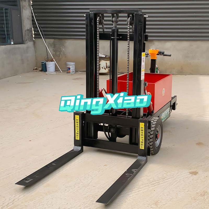 Electric Forklift - Draagbare Mini Semi-elektrische Heftruck Kleine Zelfladende