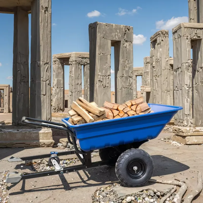Heavy Equipment Hauling - Polymeer Aanhangwagen met Kiepfunctie voor Motorfiets