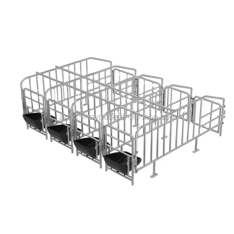 Heavy Equipment Management - Zware varkenskooi voor fok, metalen drachtstooi