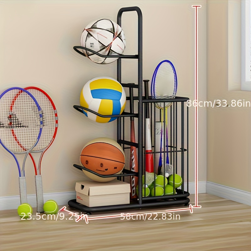 Heavy Equipment Management - Heavy-Duty Ball Storage Rack Organizer -
