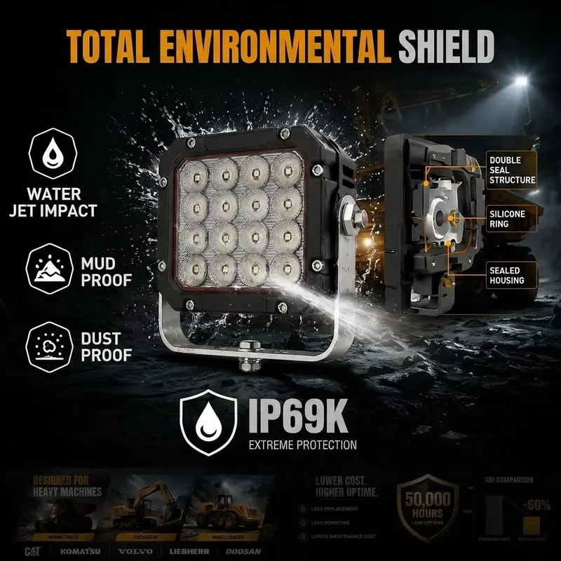 Heavy Equipment In Mining - Hoge lumen vibratiebestendige floodlight voor mijnbouw,