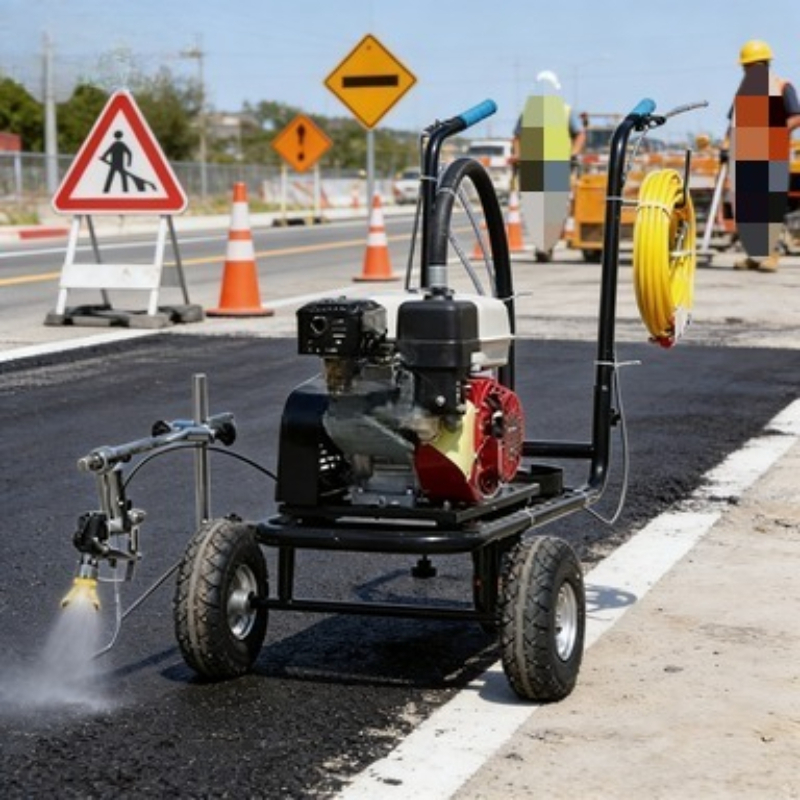 Wegmarkeringmachine, handgedra - Heavy Equipment Paint recensie en prijs