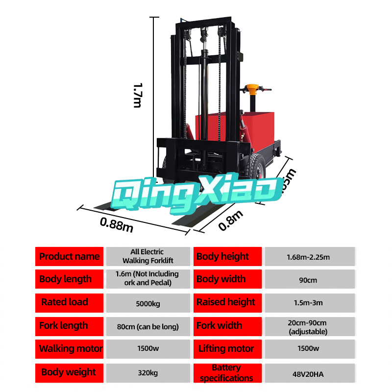 Draagbare Mini Semi-elektrisch - Electric Forklift recensie en prijs