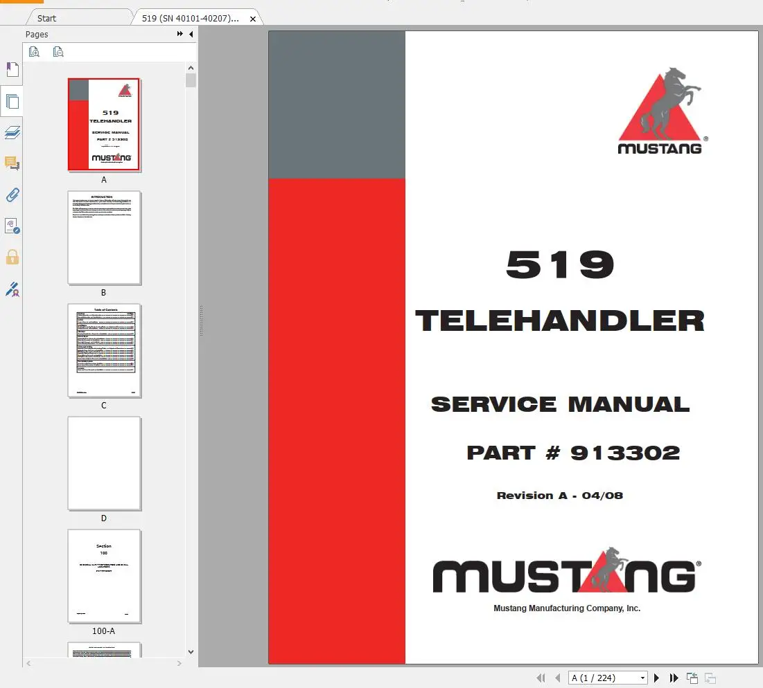 AutoDVD2 Mustang Machinery Hea - Heavy Equipment Pdf recensie en prijs