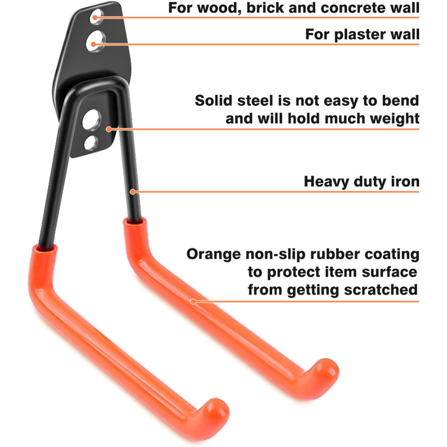 Garage-opberghaken 4-pack, zwa - Heavy Equipment Management recensie en prijs